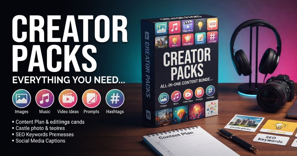 Creator Packs: The Ultimate Shortcut for Content Creators, Musicians, and Digital Entrepreneurs